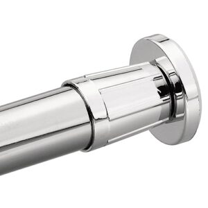 moen 52-f commercial donner adjustable shower rod flange set, small, chrome