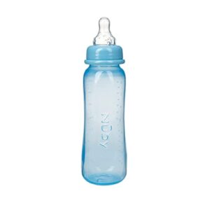 Nuby Standard Neck Tinted Bottle, 8oz, 3+ Months, Single Pack of 1, Colors May Vary