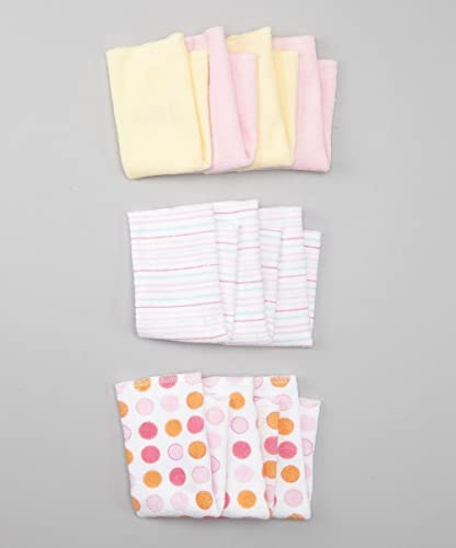 Spasilk Baby 10 Pack Soft Terry Bath Washcloth Wipes