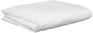 national allergy premium 100% cotton duvet comforter protector - full/queen size - 86" x 86" - white - breathable 300 thread count hypoallergenic cover - zippered encasement - bedding linen