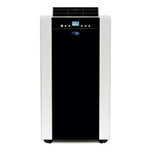 whynter arc-14sh 14,000 btu (9,200 btu sacc) dual hose portable air conditioner and portable heater with dehumidifier and fan for rooms up to 500 square feet, platinum/black, ac unit + heater