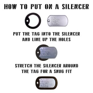 Black Dog Tag Silencers Set