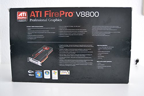 ATI FirePro V8800 2 GB 256-bit GDDR5 PCI Express 2.0 x16 CrossFire Supported Full Height/Full Length Workstation Video Card 100-505603