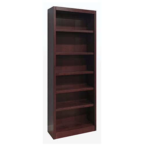 Concepts In Wood Midas Six Shelf Bookcase 84" H Cherry Finish