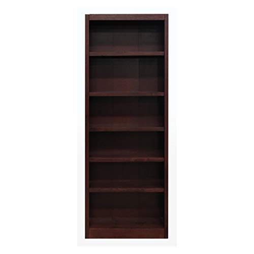 Concepts In Wood Midas Six Shelf Bookcase 84" H Cherry Finish