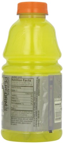 Gatorade Sport Drink, Lemon Lime, 32-Ounce Bottles (Pack of 12)