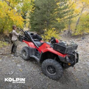 Kolpin 53350 ATV Rear Drop Rack Basket Convertible 3-in-1, Black, 43" l x 31" w x 10" h