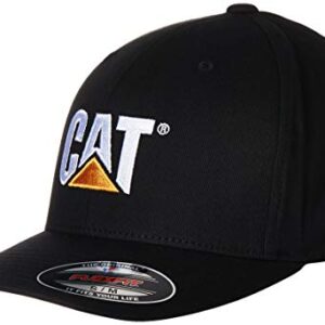 Caterpillar Men's Cat Trademark Stretch Fit Cap, Black, Large/X-Large