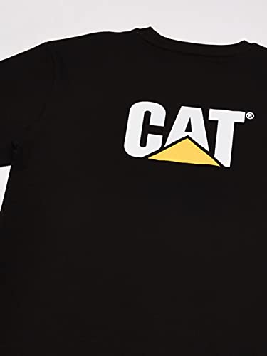 Caterpillar Men's Trademark Pocket Long Sleeve T-Shirt (Regular and Big & Tall Sizes), Black, 2X Large