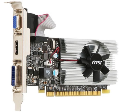 MSI Geforce 210 1024 MB DDR3 PCI-Express 2.0 Graphics Card MD1G/D3