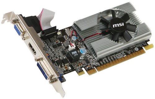 MSI Geforce 210 1024 MB DDR3 PCI-Express 2.0 Graphics Card MD1G/D3