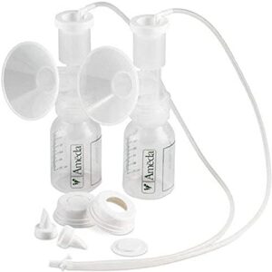 ameda dual hygienikit universal (non-sterile) milk collection system, hands free breast pump accessories (old version)