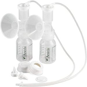 Ameda Dual HygieniKit Universal (Non-Sterile) Milk Collection System, Hands Free Breast Pump Accessories (Old Version)