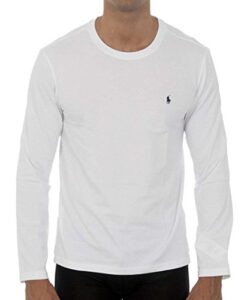 polo ralph lauren men's long sleeve pony logo t-shirt - large - white