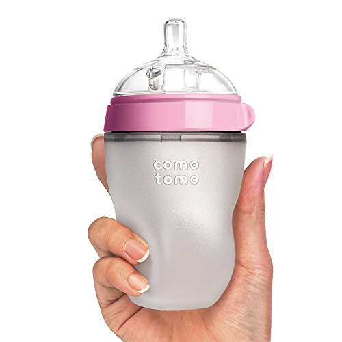 Comotomo Baby Bottle, Pink, 8 oz