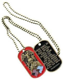 soldier's psalm commemorative dog tag