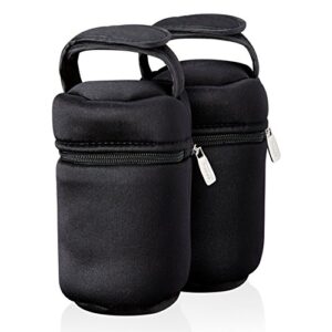tommee tippee insulated travel baby bottle bag & cooler - 2 count
