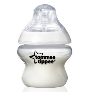 Tommee Tippee Closer to Nature Baby Bottle, Breast-like Nipple Extra Slow Flow, 5 Ounce (3 Count)