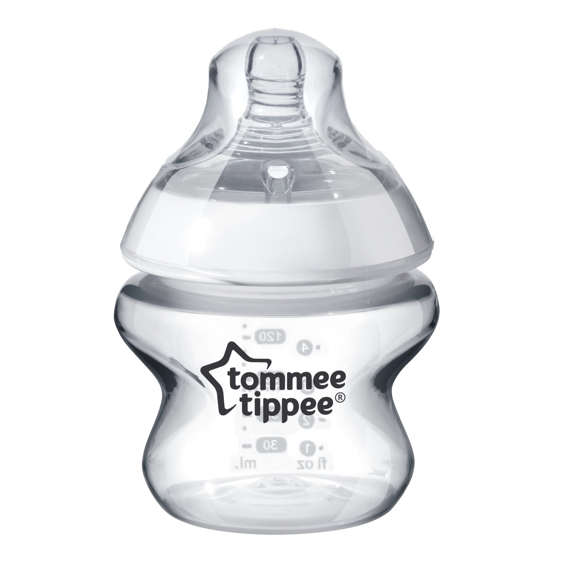 Tommee Tippee Closer to Nature Baby Bottle, Breast-like Nipple Extra Slow Flow, 5 Ounce (3 Count)