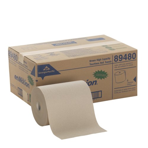 Georgia Pacific Professional 89480 High Capacity Roll Towel, Brown, 10" x 800ft (Case of 6 Rolls)