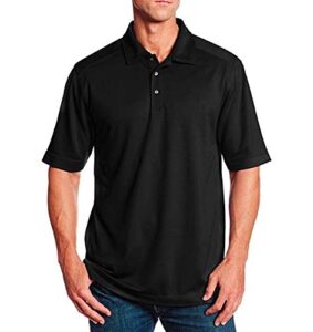 cutter & buck mens big-tall cb drytec genre polo shirts, black, 2x us