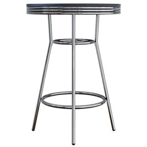 Winsome Wood Summit Dining, Black, Pub Table