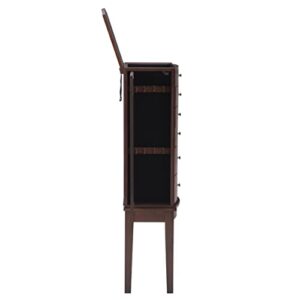 Powell Merlot Jewelry Armoire,