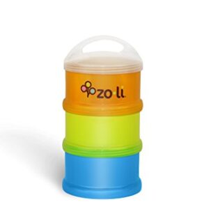 Large 3-tier Snack Stack Food Storage Containers for Home and On the Go Multi Color Stack | ZoLi SUMO Food and Snack Containers