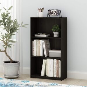 Furinno Basic 3-Tier Bookcase Storage Shelves, Espresso