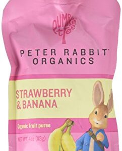 Peter Rabbit Organics Strawberry and Banana Snacks, 4-Ounce (Pack of 10)10