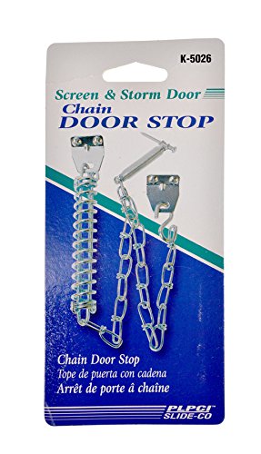 Prime-Line K 5026 Storm Door Protector Chain and Spring, Zinc Plated (Single Pack)