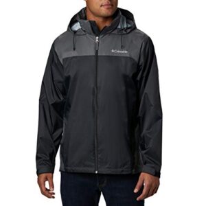 Columbia Men's Glennaker Lake Rain Jacket, Black/Grill, Large