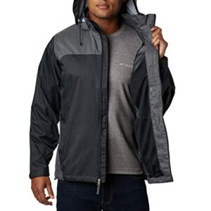 Columbia Men's Glennaker Lake Rain Jacket, Black/Grill, Large