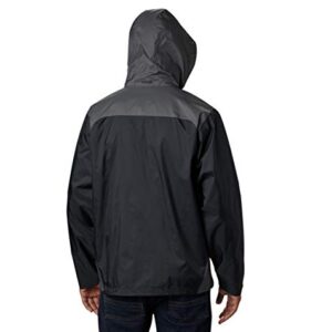 Columbia Men's Glennaker Lake Rain Jacket, Black/Grill, Large