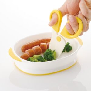 1 X Japan Richell Baby Food Sicssors Tool with Case