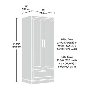 Sauder 411802 HomePlus Wardrobe/Storage Cabinet, L: 28.98" x W: 20.95" x H: 71.18", Sienna Oak finish