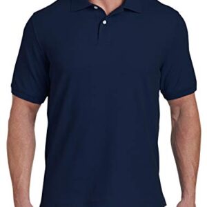 Harbor Bay by DXL Big and Tall Piqué Polo Shirt, Navy, XTall