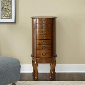 Powell Burnished Oak Jewelry Armoire