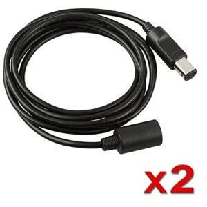 2x 6FT Controller Extension Cable For Wii GameCube GCN