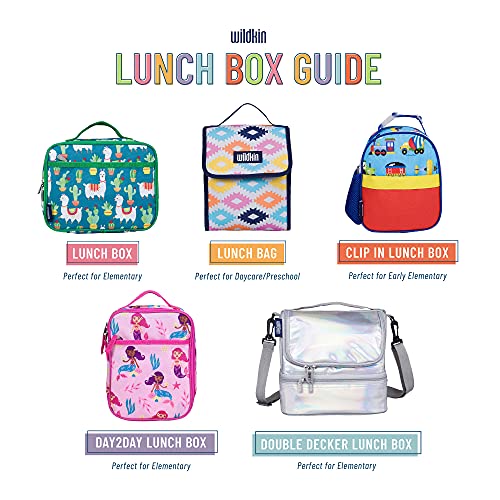 Wildkin Kids Insulated Lunch Box Bag for Boys & Girls, Reusable Kids Lunch Box is Perfect for Early Elementary Daycare School Travel, Ideal for Hot or Cold Snacks & Bento Boxes (Bengal Orange)