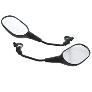 polaris atv handlebar-mounted adjustable mirrors, handlebar mirrors, easy install, adjustable, swivel, black, 2 pack – 2877222