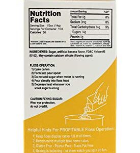 Gold Medal 3218 Banana Flossugar, 3.25 lb Carton Each