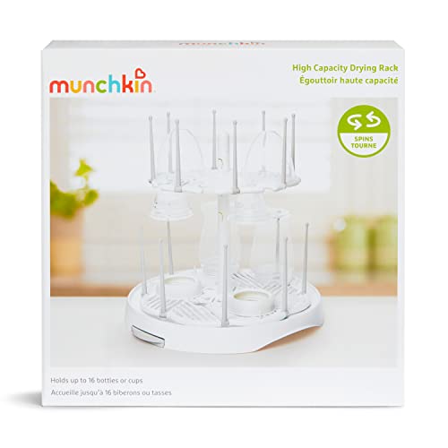 Munchkin® High Capacity Drying Rack for Baby Bottles and Accessories, White