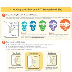 Medela PersonalFit Breast Shields, Large (Pack of 2) 27mm Breast Pump Flanges, Authentic Medela Spare Parts, Made Without BPA