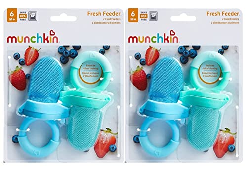 Munchkin 4 Pack Fresh Food Feeder, Colors May Vary,2-packs(4 feeders to one unit)