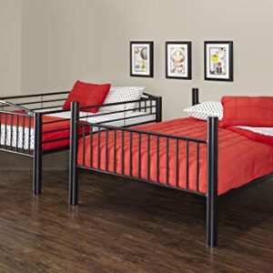 Powell Heavy Metal Bunk Bed, Full-Over-Full, Black