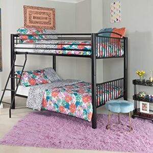 Powell Heavy Metal Bunk Bed, Full-Over-Full, Black