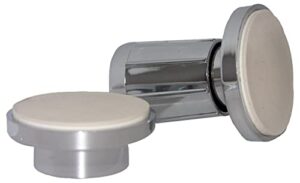 lasco 03-5053 adjustable plastic ends one pair shower rod holder, chrome plated