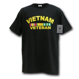 rapiddominance classic milit tee, vietnam vet/black, x-large