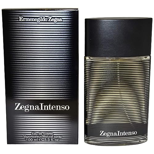 Ermenegildo Zegna Intenso Eau De Toilette Spray for Men, 3.4 Ounce Black